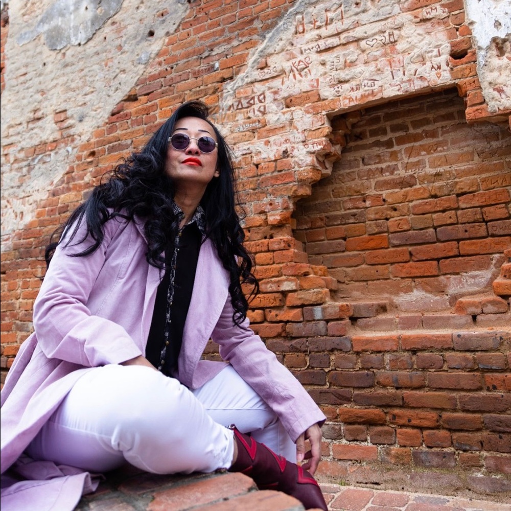 Faux Lilac Suede Coat